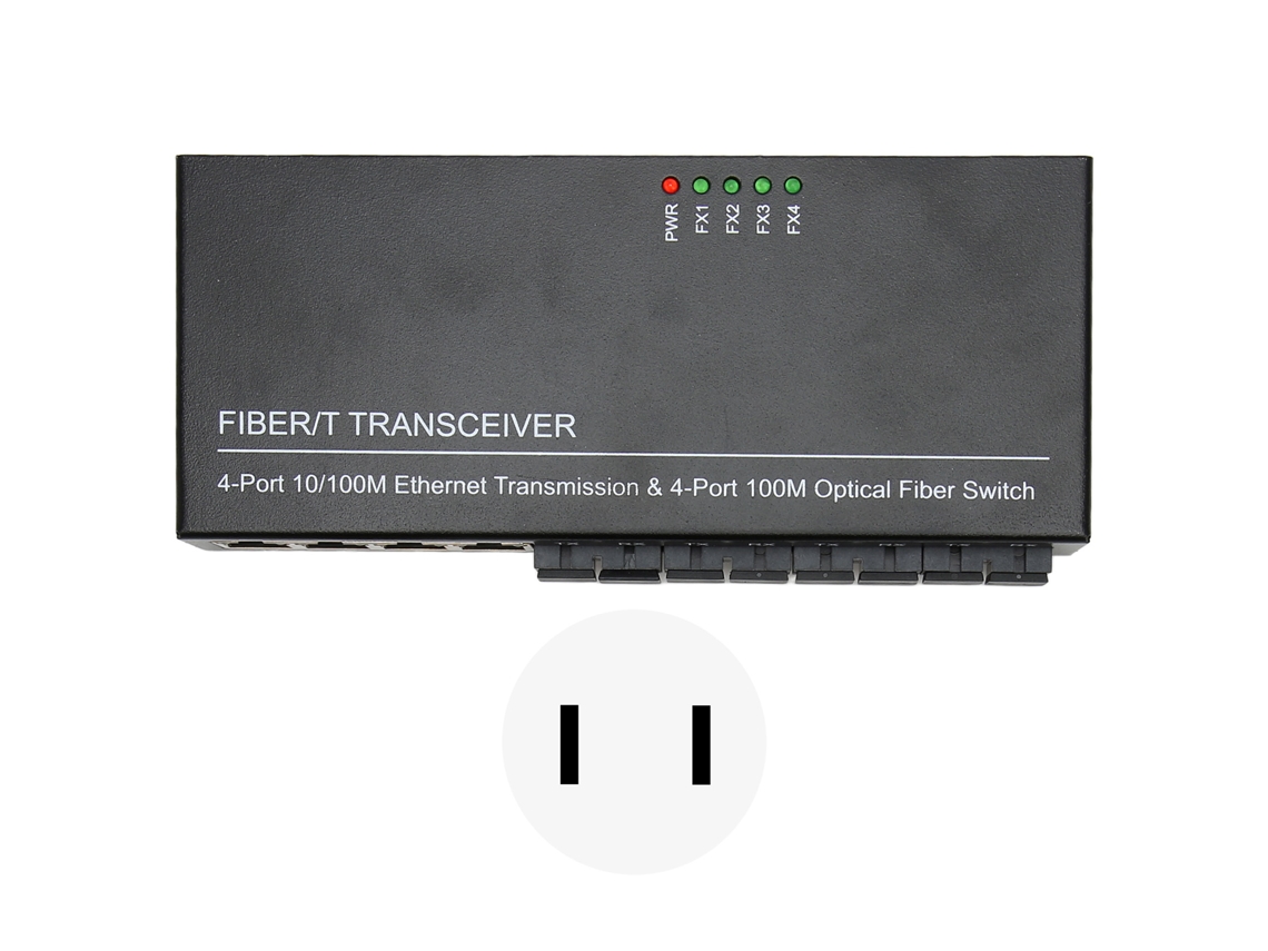 Interruptor Óptico Ethernet LAXISCREED 8 Portas 10/100mbps