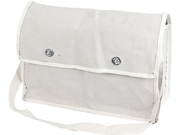 Bolsa de Lona Branca para Carpinteiro/eletricista, com Alça Ombro Ajustável, Fecho Fivela CHABERLU