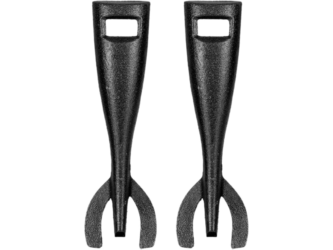 Conjunto De 2 Pinças Ferro Para Churrasco, Acessórios Leves Com Acabamento Impecável, Para Virar Carnes E Legumes Em