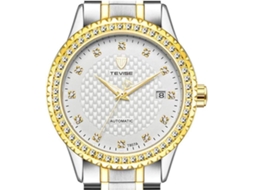 Lurelia Relógio Mecânico Masculino, Automático, Data/calendário, Aço Inoxidável, Prata, Branco