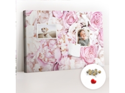 Lousa De Cortiça Flores Decorativas Para A Sala De Estar Espelharte (60x40 Cm)