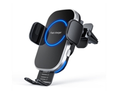 Carregador De Carro Sem Fio, Suporte Para Carregador De Carro Com Fixação Automática De 15 W, Suporte De Carregamento Para Carro Com Ventila