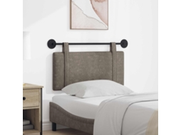 Vidaxl Cabeceira Suspensa Cinzento Pu Antigo