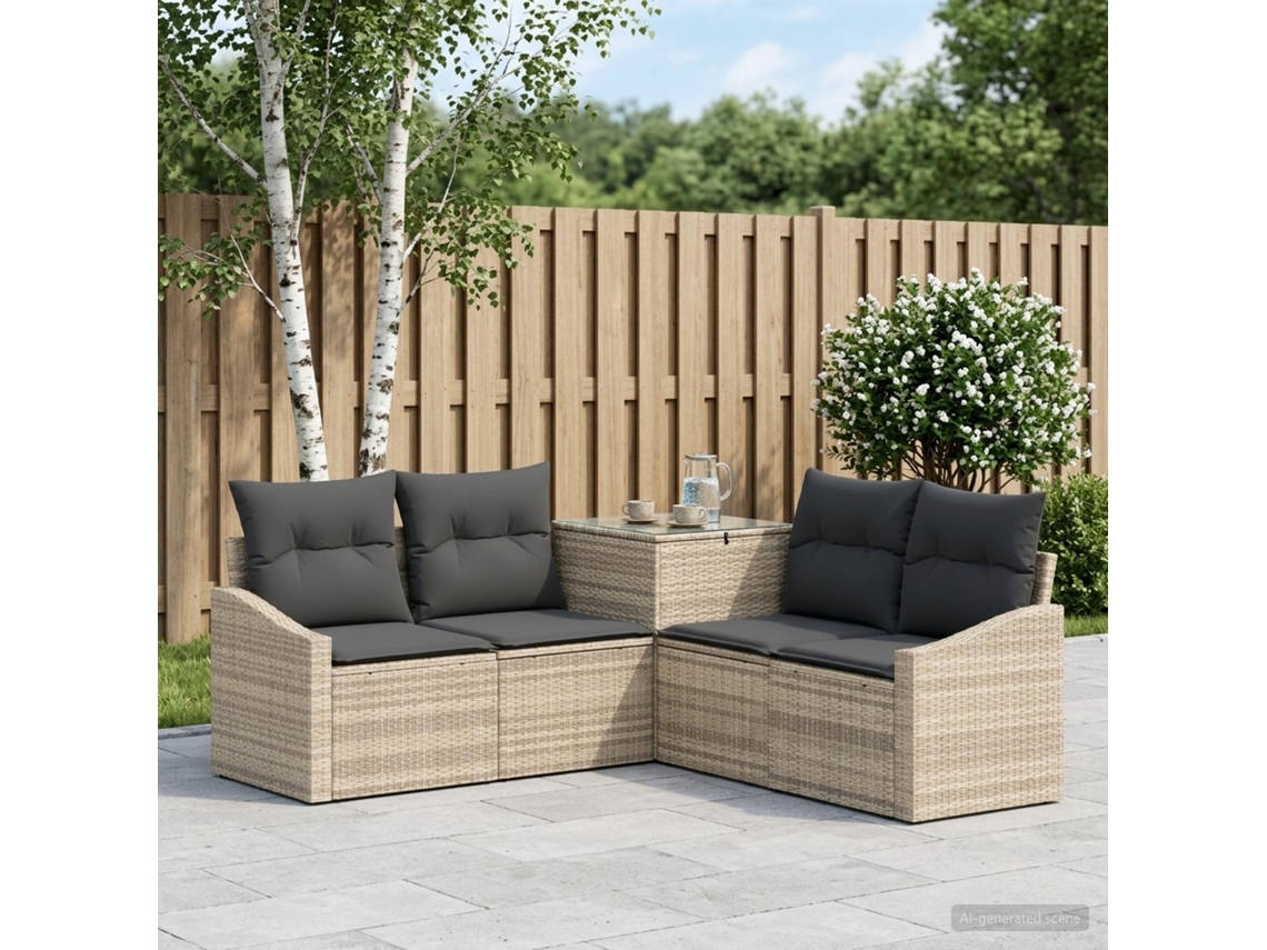 Vidaxl Conjunto De Sofás 5 Unid. Cinza Claro E Cinza Escuro