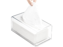 2026 caja de Papel Higiénico de Acrílico Transparente Rectangular para Baño Hogar Oficina