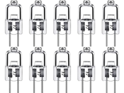 Lurelia Pack De 20 Lâmpadas Halógenas G4 10w 12v 150lm, Branca Quente, Regulável, Sem Cintilação, Alta Claridade