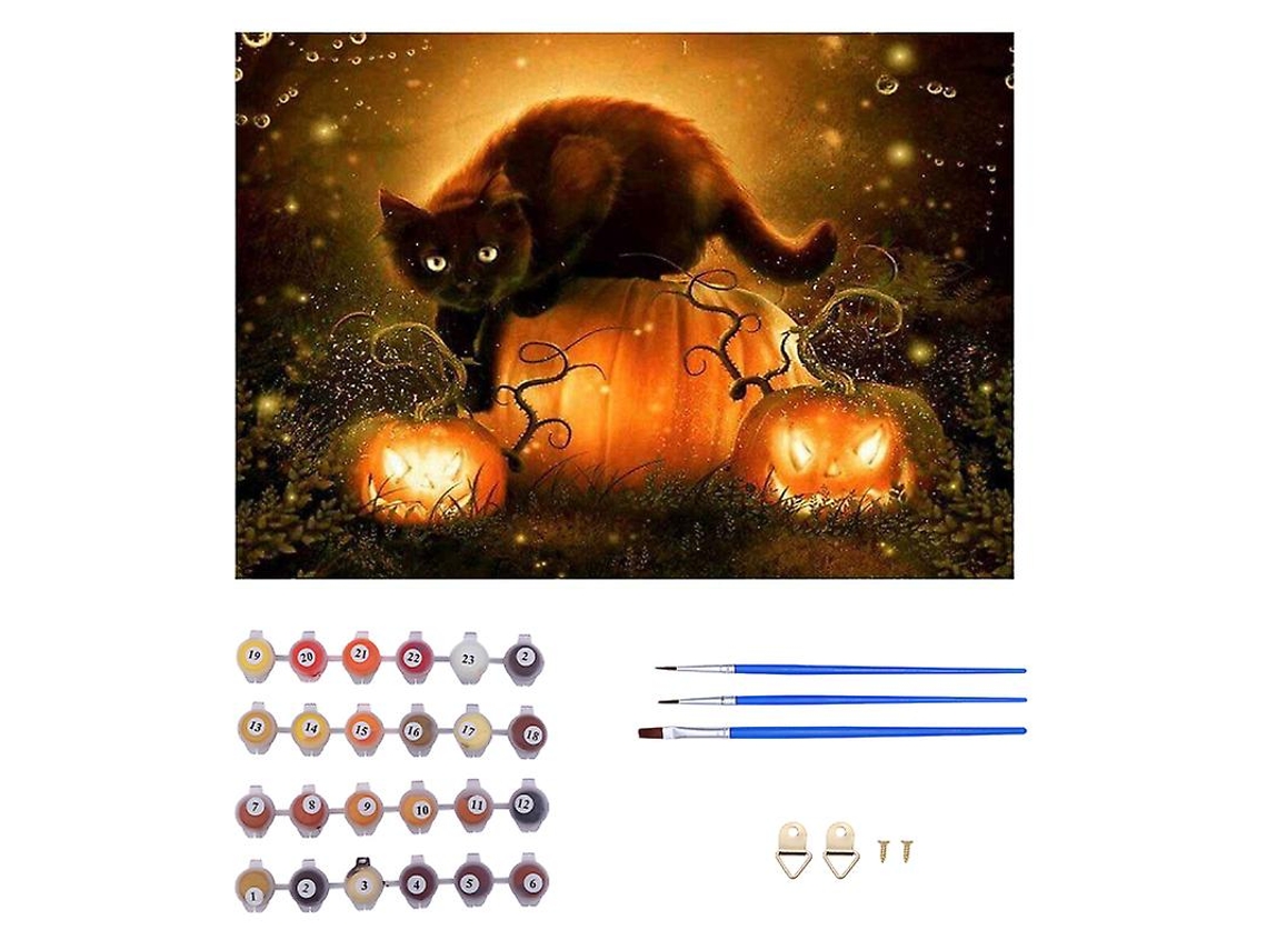 1 Unidade de Pintura Por Números para Decorações de Halloween ALLINLESS
