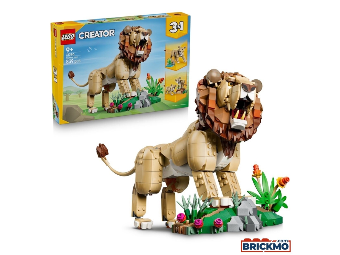 Lego Creator 31386 Animais Selvagens: Leão Majestoso 31386