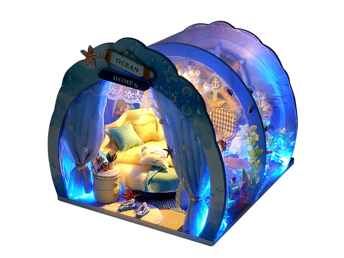 Kit Casa Pequena Estilo Fundo do Mar Blue Dream