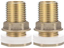Conector De Anteparo Em Latão, 1/2" Macho Para 3/8" Fêmea, Tubos,