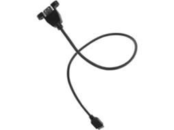 Cabo De Extensão Usb Tipo E Para Conector Fêmea De 3.0a Com Rosca, Em Pvc Preto.