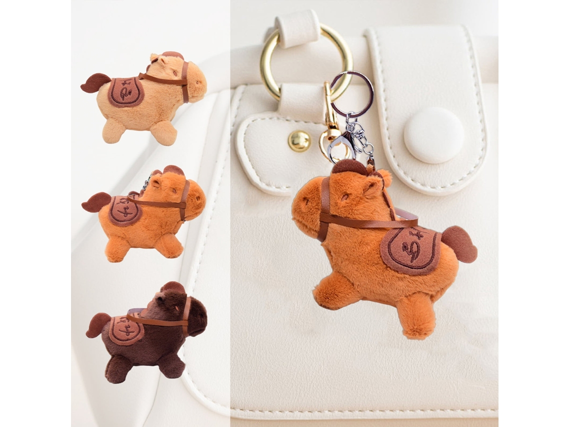 Chaveiro de Cavalo de Pelúcia