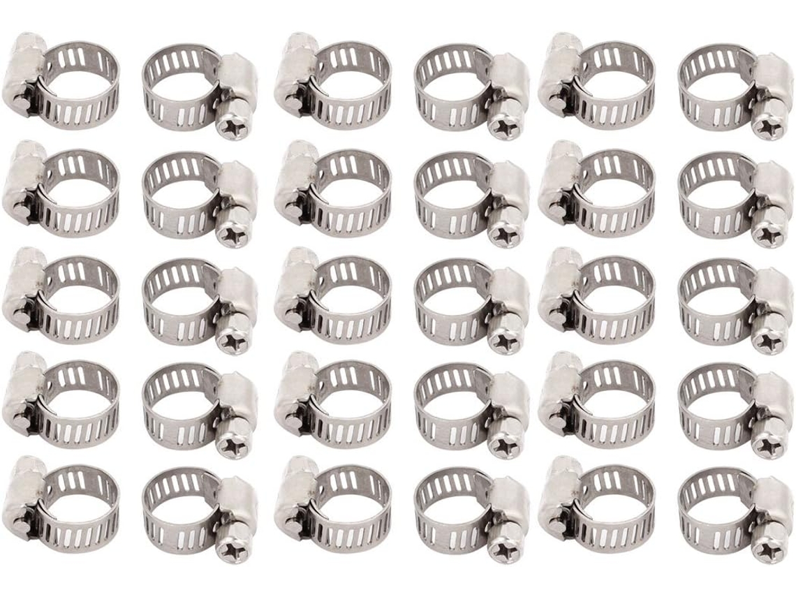 Abraçadeira de Mangueira com Engrenagem Helicoidal, faixa de 6 a 12 mm CHABERLU