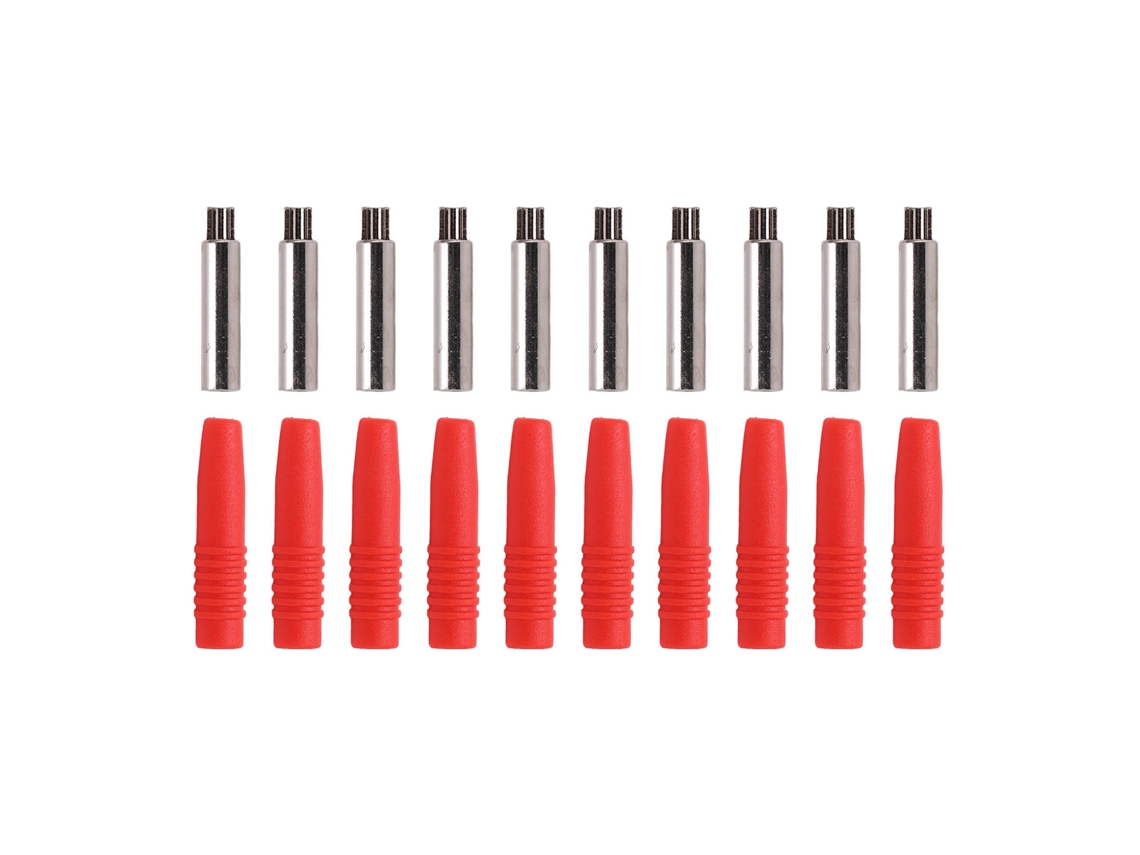 Conector Plugue Banana 2mm Isolado 10pcs S/MARCA