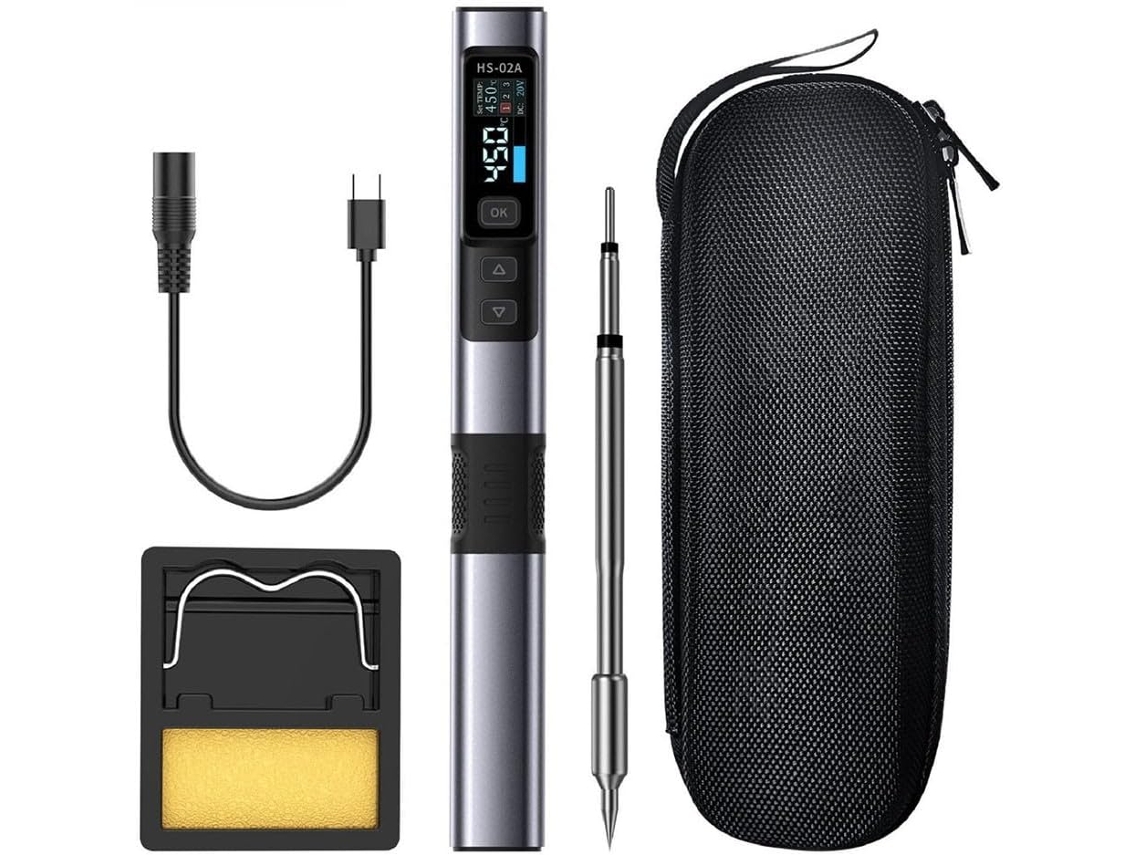 Kit Hs-02a 100 Hs-02a 100-450 Ferro De Soldar Inteligente Portátil