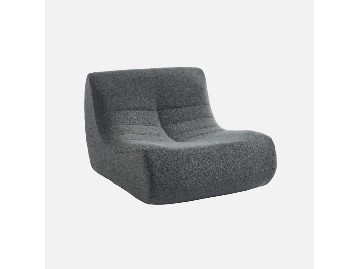 Módulo De Sofá Modular Em Tecido Bouclé , Antracite