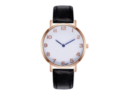 Reloj De Cuarzo Para Hombre Con Correa De Cuero Pu Fashion Dial Numérico Puntero Azul