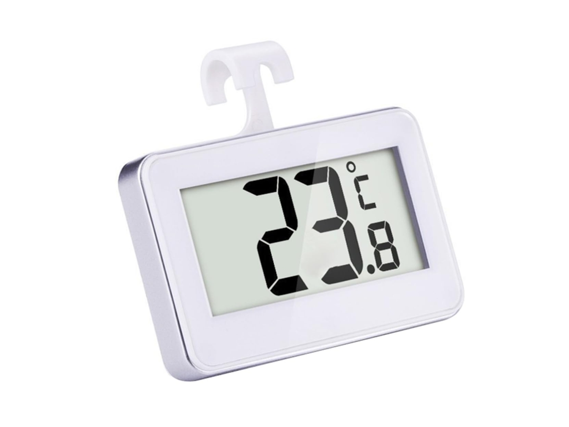 Lurelia Termómetro Digital, 2 Unidades, Para Frigorífico E Congelador, Alta Precisão, Impermeável, Base Magnética, Suporte Prático
