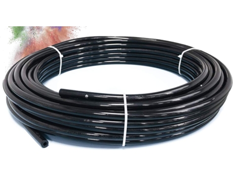 Rolo 100m Tubulação Poliamida 1/4 Preta Superfog