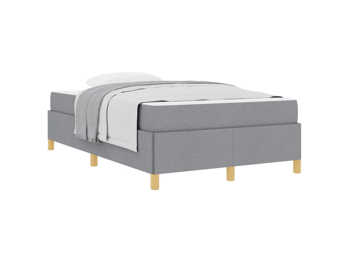 Estrutura da Cama Cinzento claro 120 X 200 Cm Tecido MAISON EXCLUSIVE