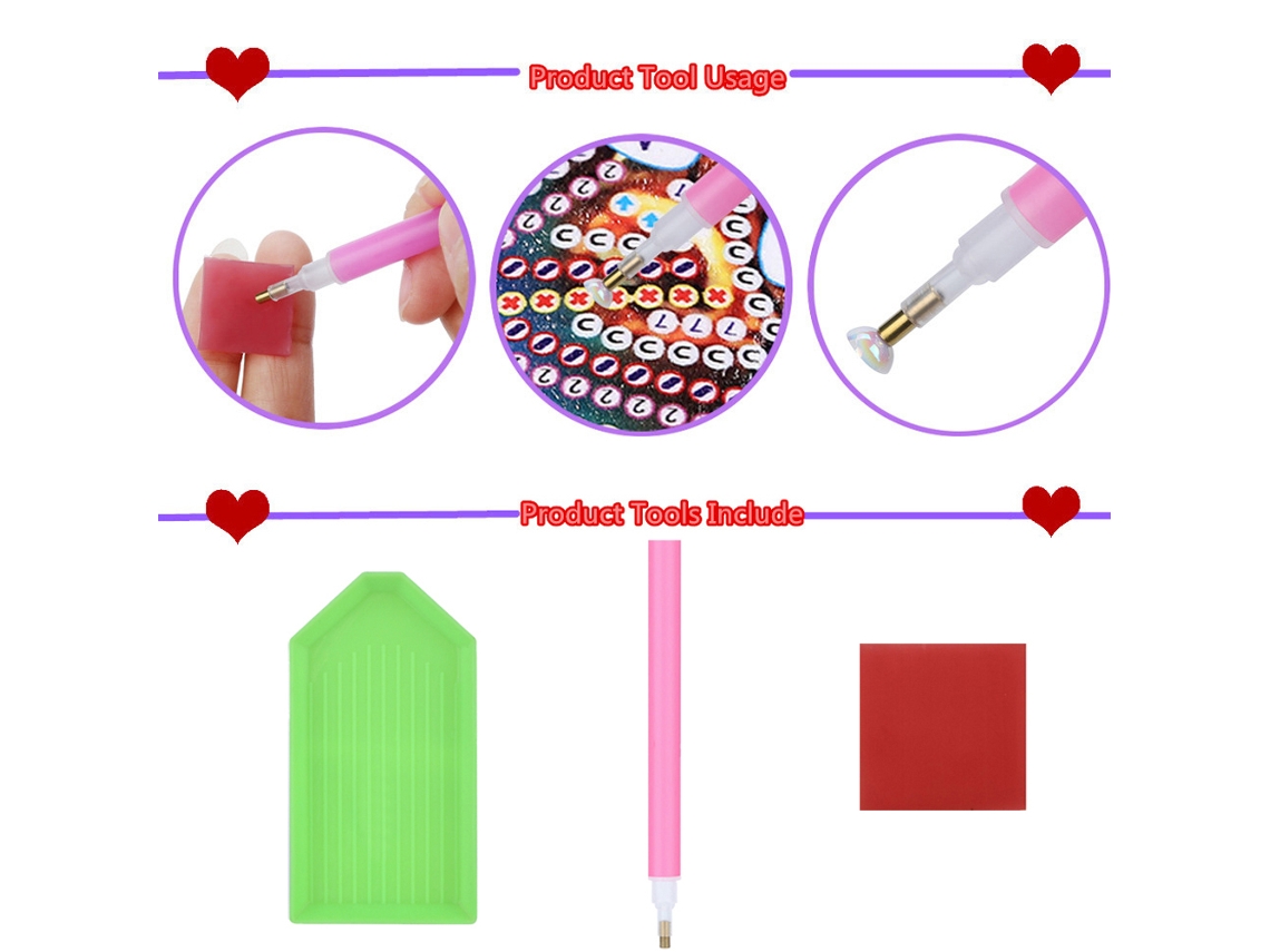 Billetera De Pintura De Diamantes De Cuero Pu Bolsa Con Cadena Para Maquillaje Manual Diy Regalo Para Mujeres