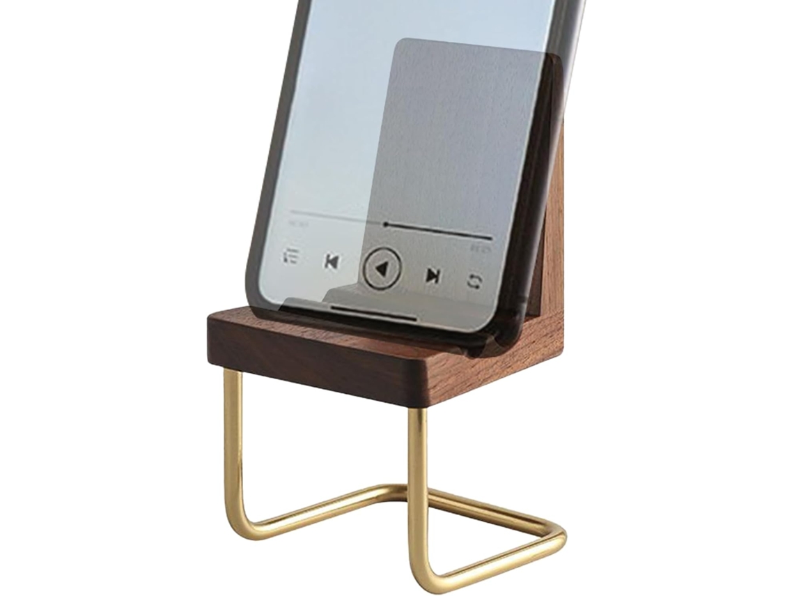 Suporte De Madeira Para Celular Generico, Suporte Para Celular De 15, 2cm 6 Polegadas, Suporte De Madeira Maciça Com
