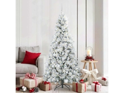 Vidaxl Árvore De Natal Articulada Artificial Branco 180 Cm Pe E Pvc