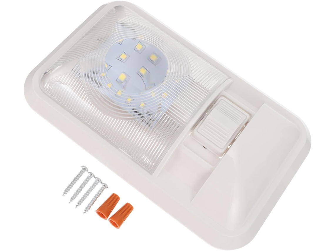 Luz Led Interna De 12v Para Autocaravana Com Lente, 1 Peça