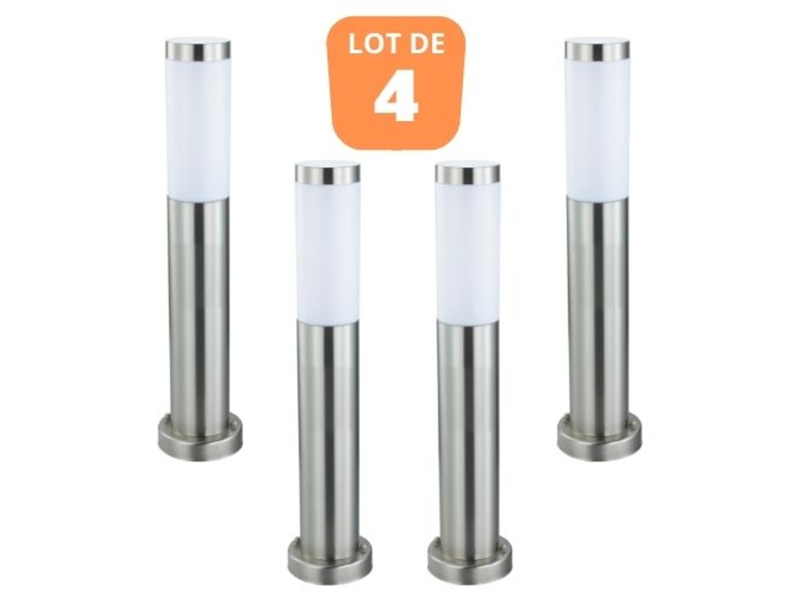 Conjunto de 4 Vasos de Aço Inoxidável Defne-4 E27 60W