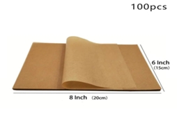 Lurelia Papel Vegetal, 50/100 Unidades, Antiaderente, Para Assar E Cozinhar