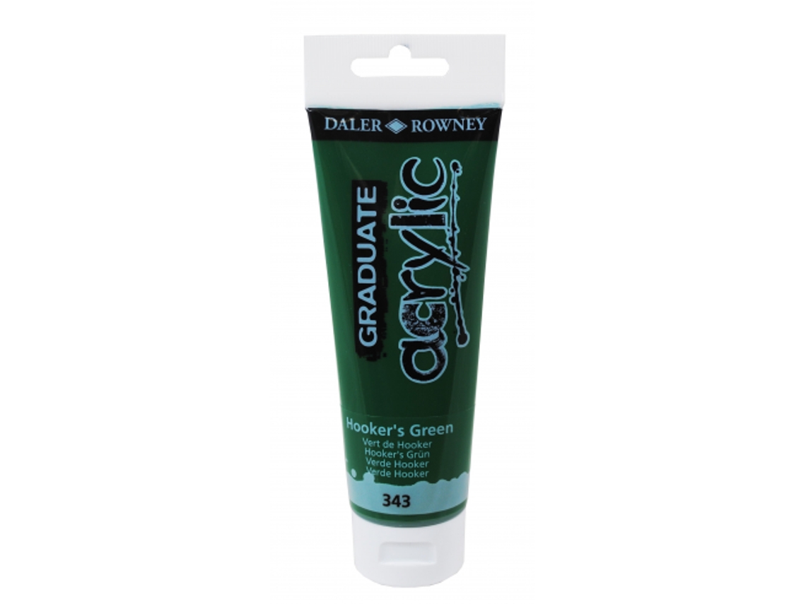 Pintura Acrílica Graduate Daler Rowny 120 Ml (343 Verde Hooker)