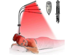 Suporte Ajustável Mxbc com Dispositivo de Terapia Luz Vermelha e Infravermelha 660 Nm, Temporizador 4 Cabeças Lâmpada. GOKOCO