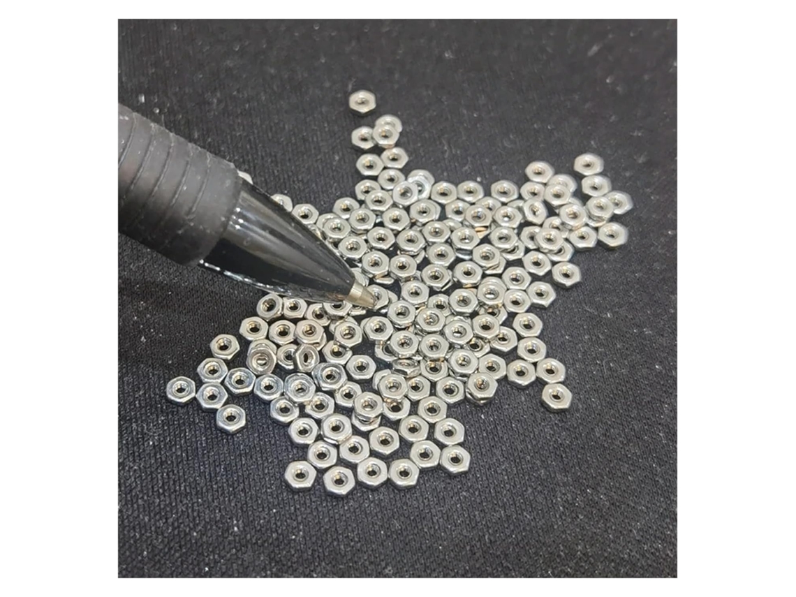 Mini Porca M1 2 4 6 M2 5 M3, Pequeno Micro Parafuso Feito De Aço Inoxidável E Latão, Pequena Porca Sextavada Niquelada