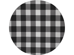 Almofada Redonda De Algodão Com Espuma Viscoelástica, Xadrez Preto E Branco, Almofada Grossa Para Assento, Almofada