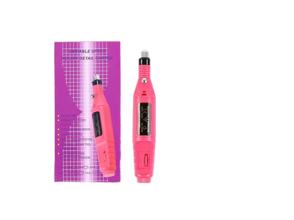 Mini Cinco Unhas Elétricas Formato Caneta, Ferramenta Polir Unhas, Portátil, Preciso STELASPLEN