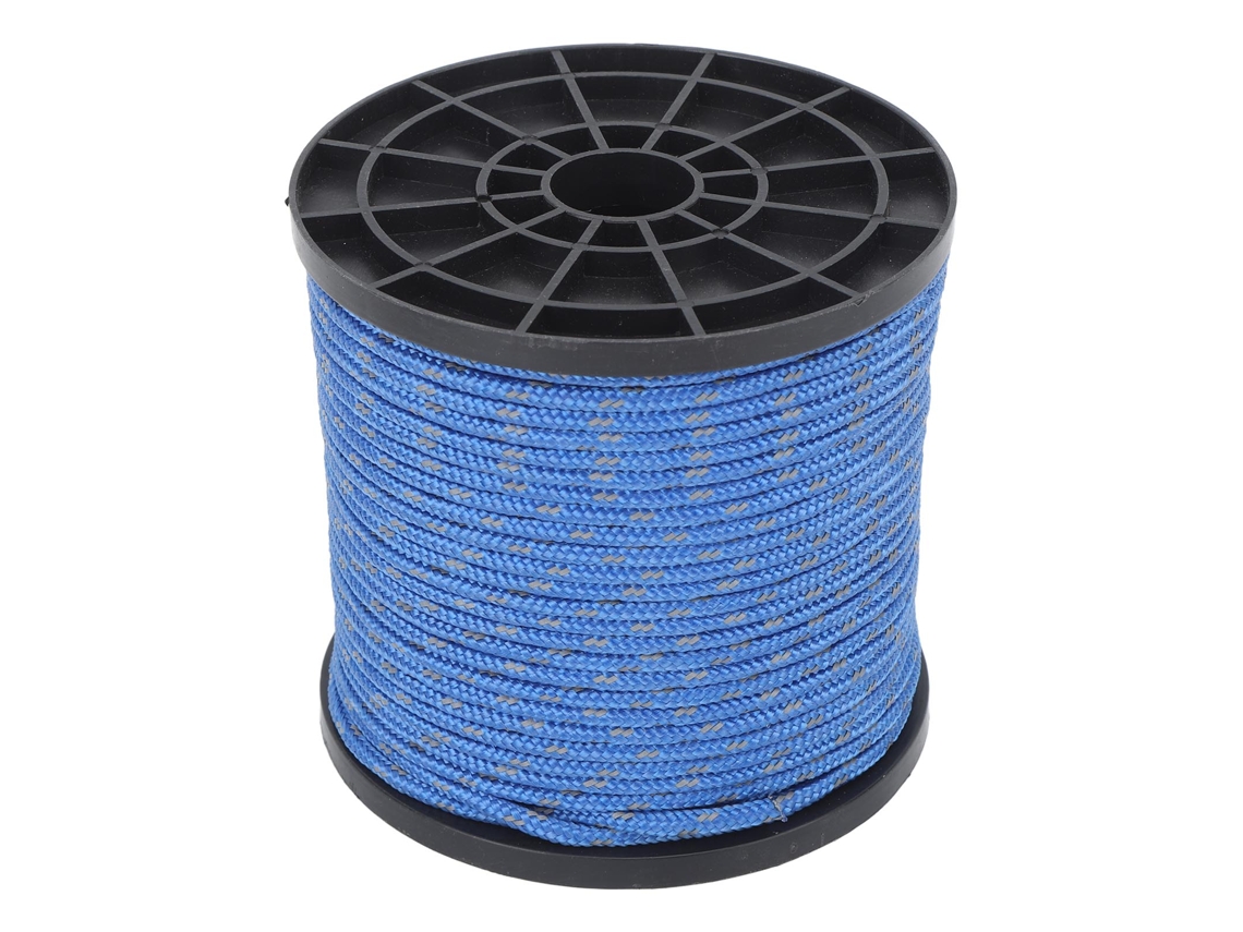 Corda de Acampamento Reflectiva 4mm 164ft Azul