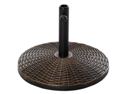 Suporte Guarda Sol 25kg Aparência Rattan Bronze Antigo VELTRIX