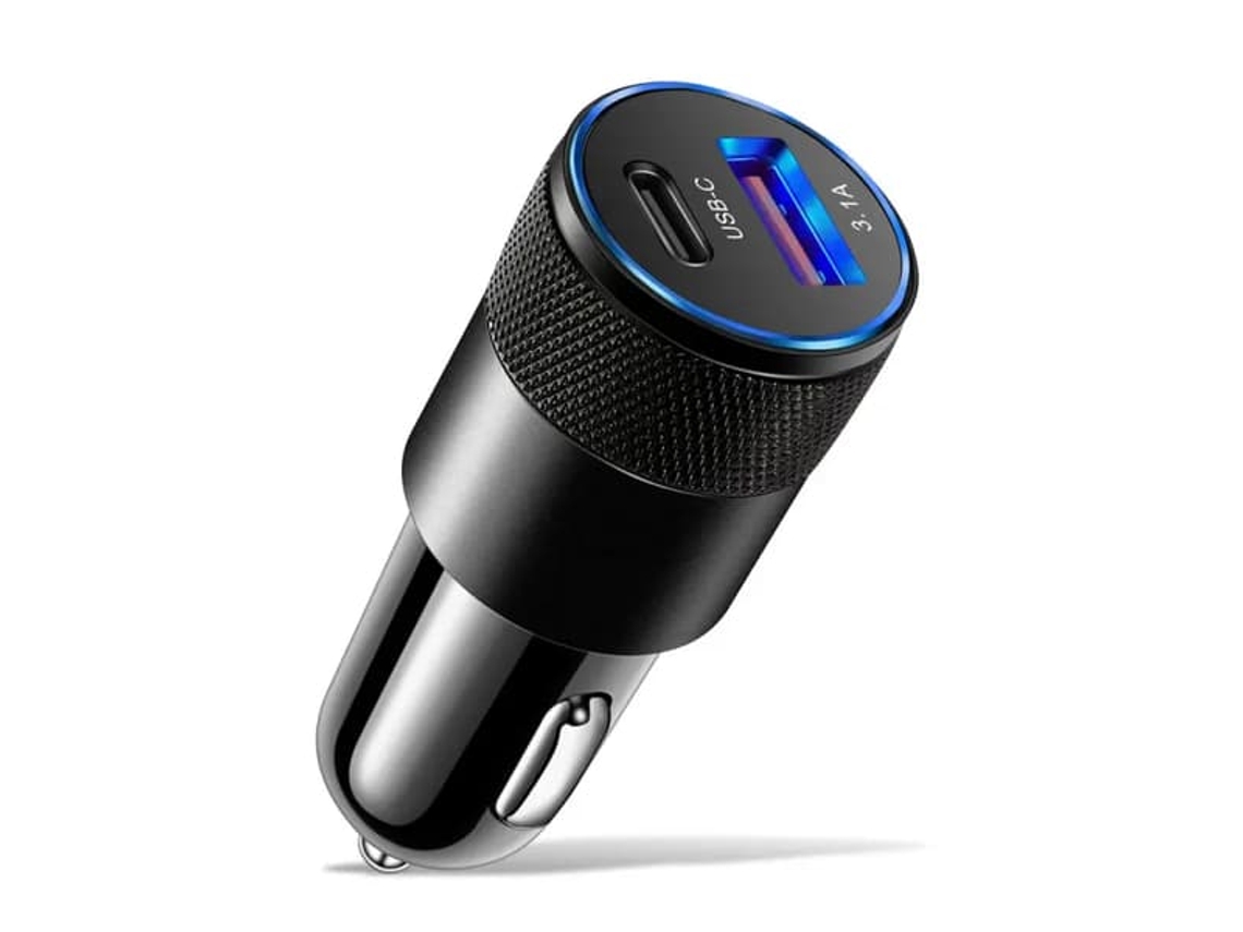 Carregador Veicular Pd De 70 W Com Carga Rápida Usb Tipo C Para Iphone 15, 14 E 13, Huawei E Samsung Com Quick Charge 3.0