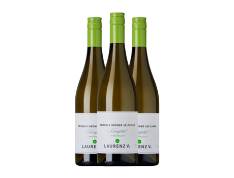 Vinho branco LAURENZ V. Friendly Grüner Veltliner Seco Kamptal (0.75 L - 3 Unidades)