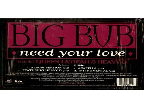 Vinil Need Your Love Universal Records, Kedar Entertainment