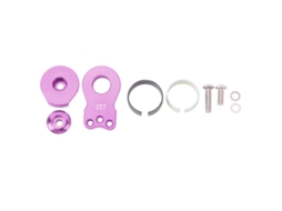 Mali suporte Servo 25t de Liga de Alumínio Leve Braço Universal para Carro Rc 1/10 Roxo