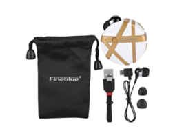 Fones Bluetooth LAXISCREED Fd55 Ouro Branco