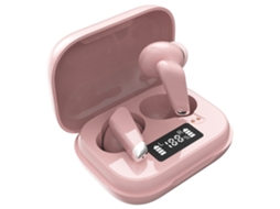 Auriculares Bluetooth True Wireless de Lcd Lcd Urbano Frio com Dois EstéreoRosa