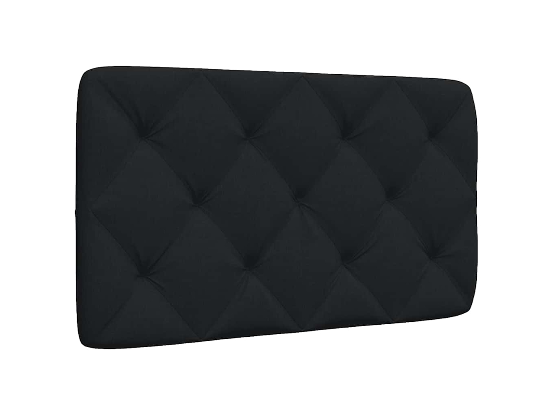 Vidaxl Almofadão De Cabeceira 80 Cm Tecido Preto