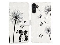 Capa Para Samsung Galaxy S24 Fe Em Couro Com Estampa 3d E Porta-cartão, Infantil, Juvenil E Com Estampa De Dente-de-leão