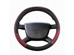 Capa Universal para Volante de Carro HENTEN HOME para Diâmetro de 38 Cm Material de Couro Respirável (vinho Tinto)