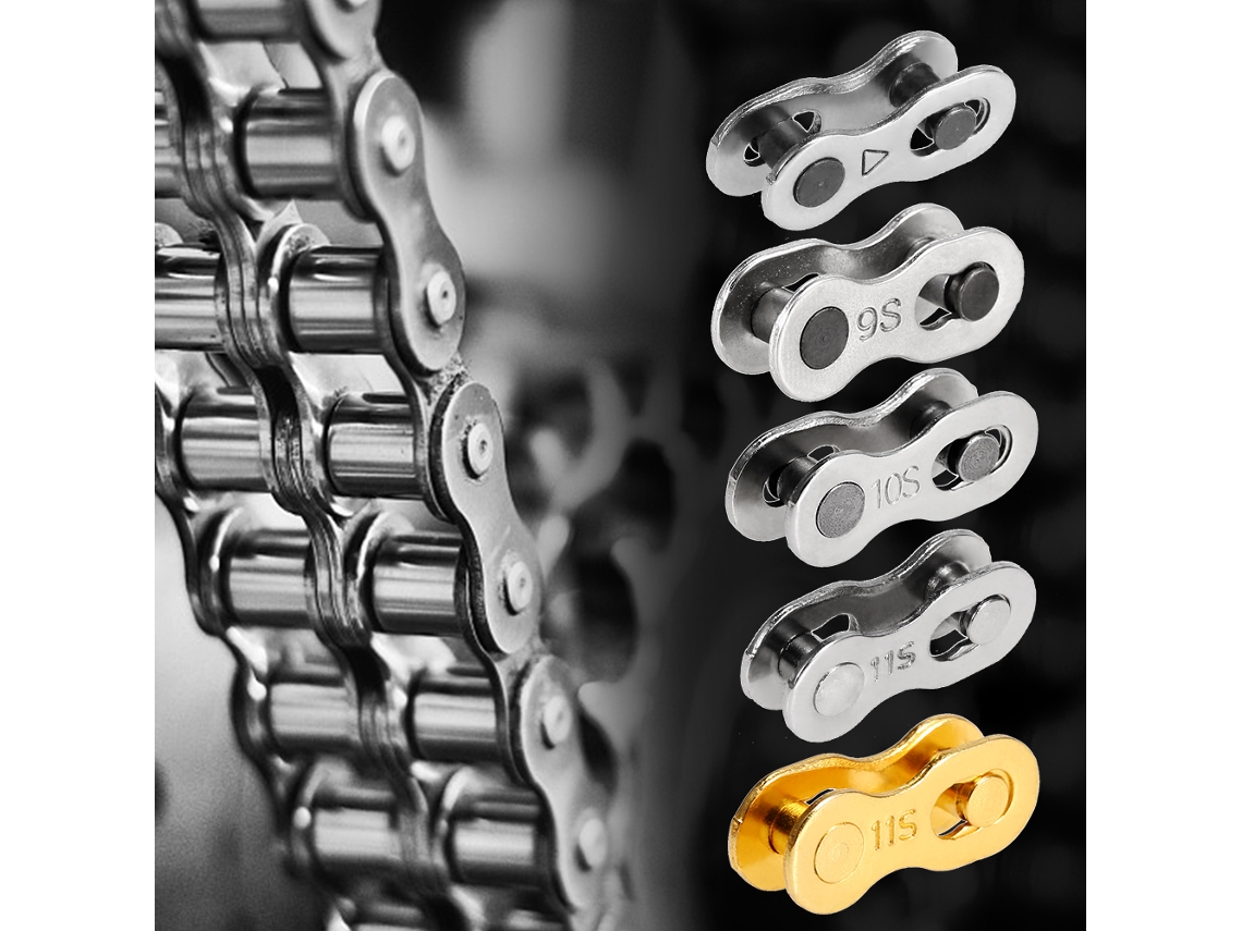Link De Corrente De Bicicleta Ferramenta De Reparo Conector Reutilizável 6-8s 9s 10s 11s 1/5 Par