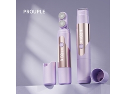Depiladora Gertiz Depilador Elétrico Feminino 2 Em 1 De Duas Cabeças Com Visor Led Para Axilas E Pernas (roxo)