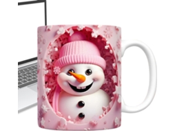 Canecas De Café De Cerâmica Natalinas, Com Design 3d De Boneco De Neve, 35cl