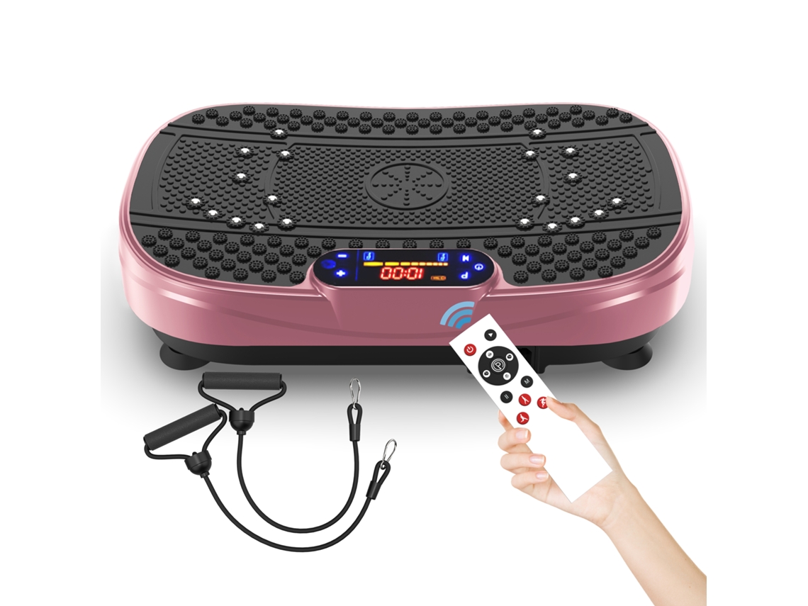 Plataforma Vibratória Treino Corpo Inteiro Faixas Resistência VELTRIX